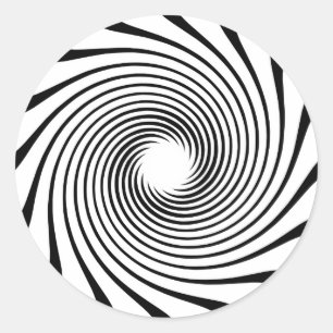 Warp Drive Design Classic Round Sticker