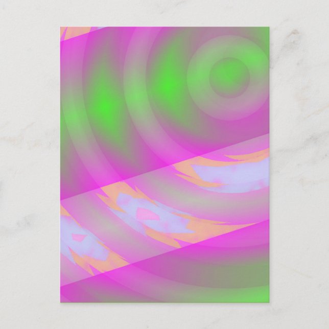 Warp Drive - Digital Space Art Postcard (Front)