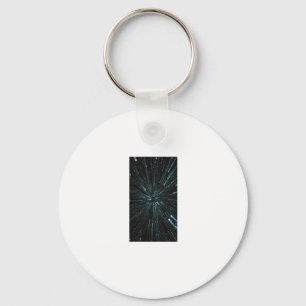 Warp Speed Sticker Key Ring
