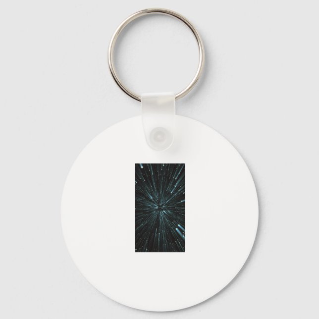 Warp Speed Sticker  Key Ring (Front)