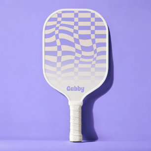 Warped Check purple  Pickleball Paddle