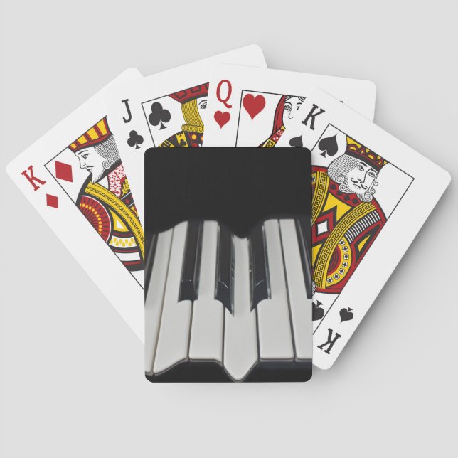 Warped Piano Keys Playing Cards (Back)