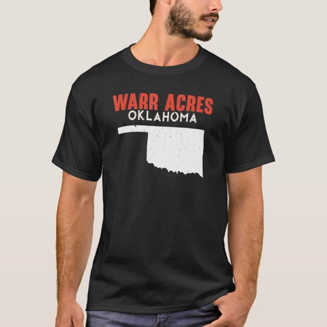 Warr Acres USA State America Travel Oklahoman T-Shirt (Front)