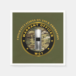 Warrant Officer 1 (WO1) Promotion Napkin
