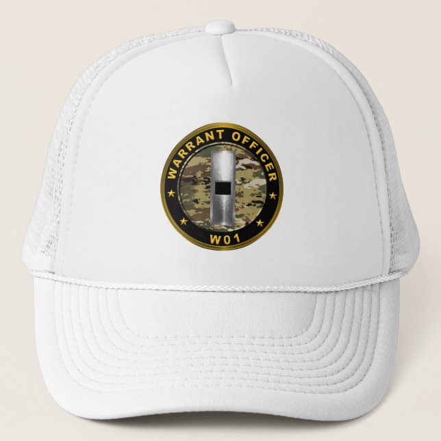 Warrant Officer One W01 Trucker Hat (Front)