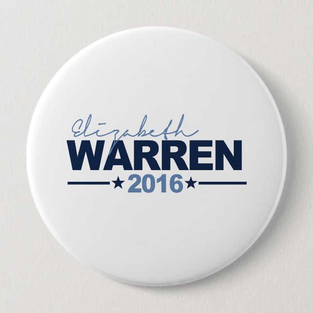 WARREN 2016 CAMPAIGN SIGN - 2016.png 10 Cm Round Badge (Front)