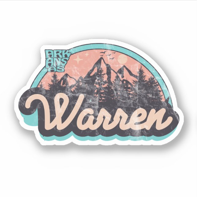 Warren, Arkansas  Sticker (Front)