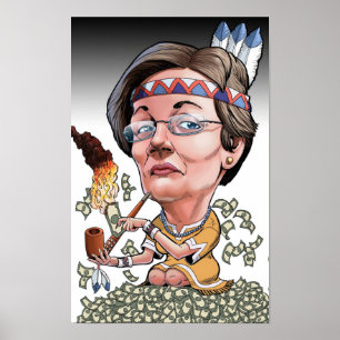 Warren Caricature Poster