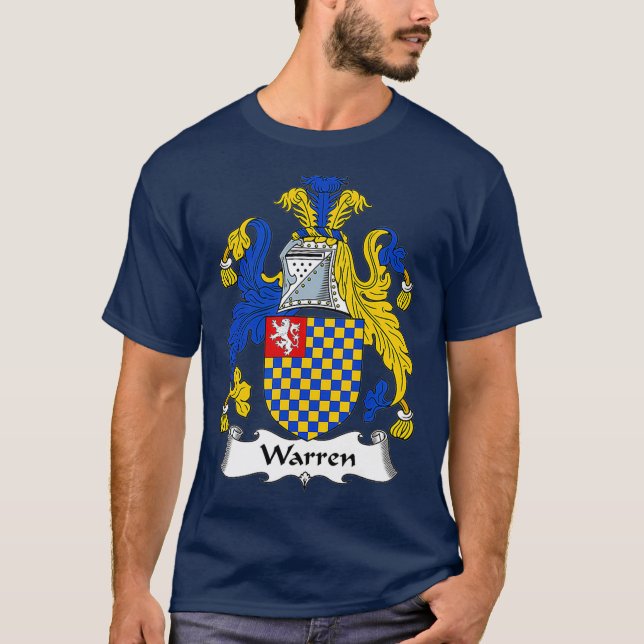 Warren Coat of Arms  Family Crest T-Shirt (Front)