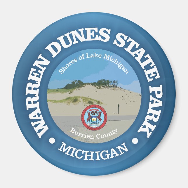 Warren Dunes SP Magnet (Front)