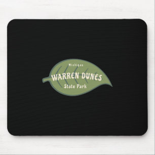Warren Dunes State Park Michigan Fall Leaves Vacat Mouse Mat