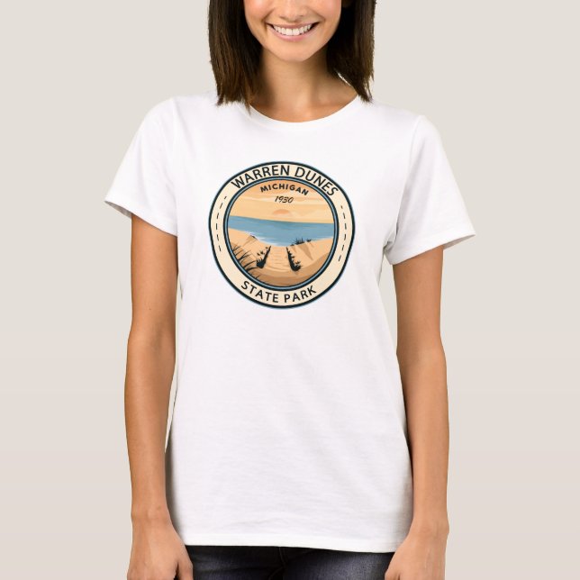 Warren Dunes State Park Michigan Vintage T-Shirt (Front)