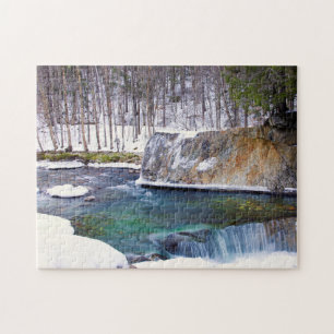 Warren Falls Vermont. Jigsaw Puzzle