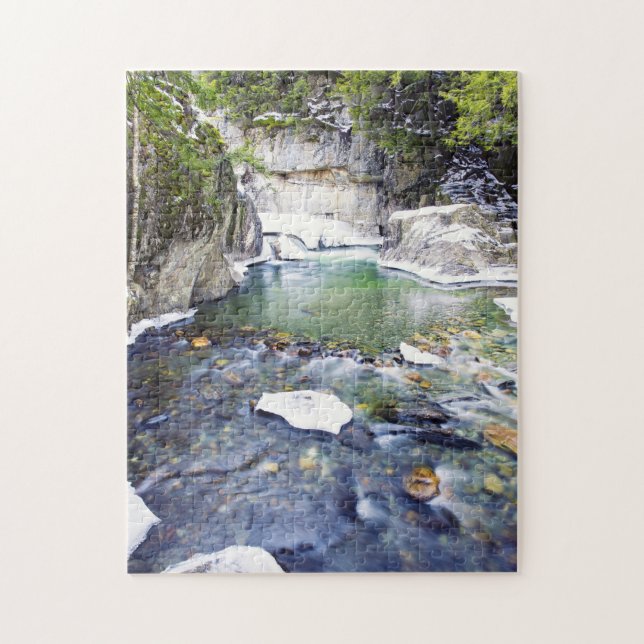 Warren Falls Vermont. Jigsaw Puzzle (Vertical)