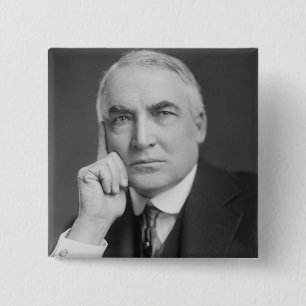 Warren G. Harding 15 Cm Square Badge