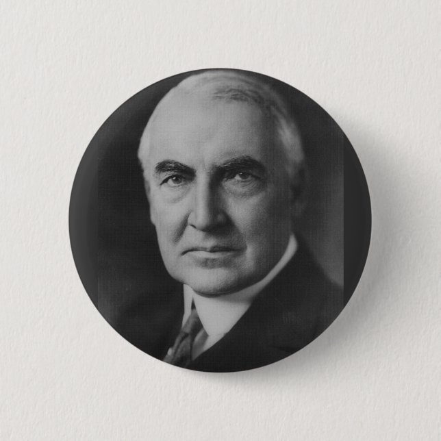 Warren G. Harding 29th President 6 Cm Round Badge (Front)
