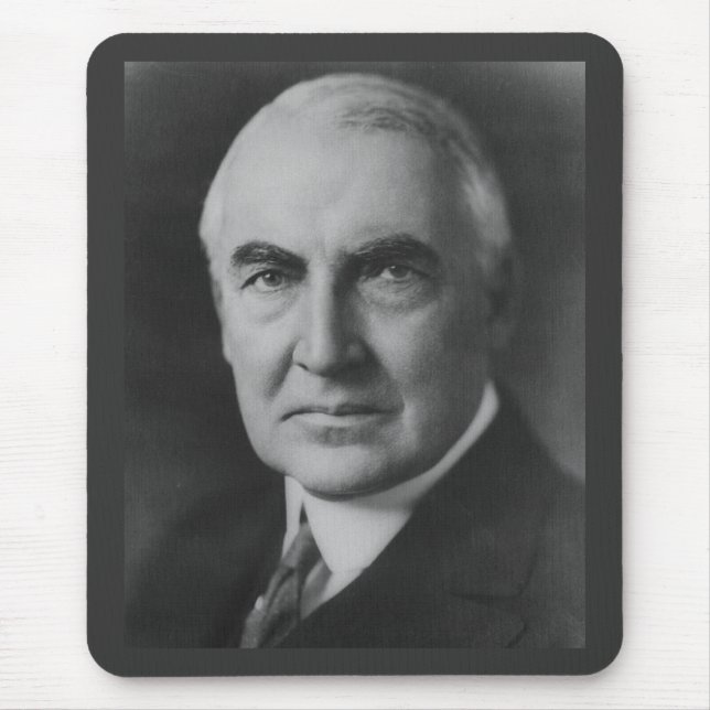 Warren G. Harding 29th President Mouse Mat (Front)