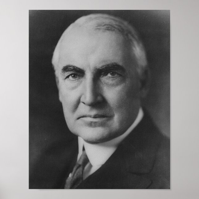 Warren G. Harding 29th President Poster (Front)