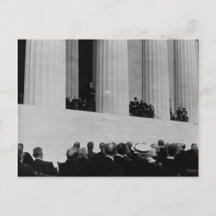 Warren G. Harding Dedication Lincoln Memorial Postcard