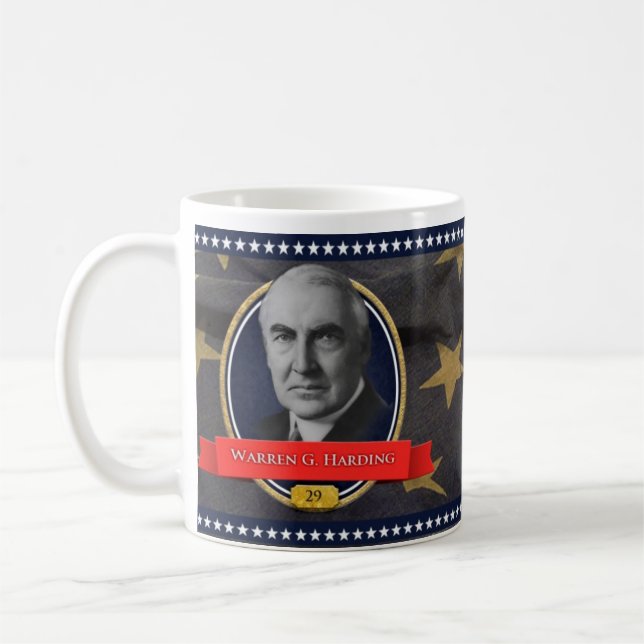 Warren G. Harding Historical Mug (Left)