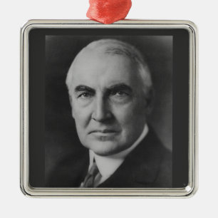 Warren G. Harding Metal Tree Decoration