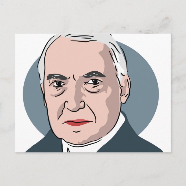 Warren G Harding Postcard (Front)