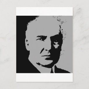 Warren G. Harding silhouette Postcard