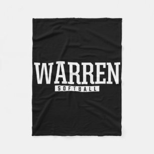 Warren High School Softll  Fleece Blanket