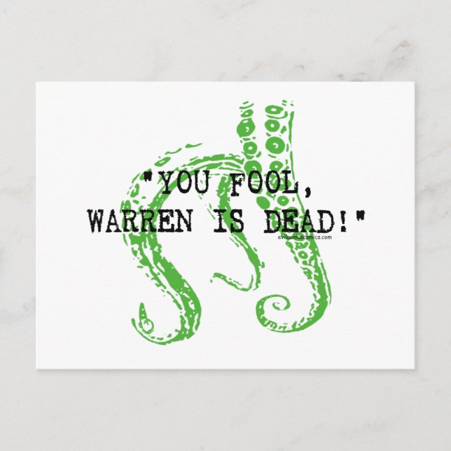 Warren is dead H. P. Lovecraft Postcard (Front)