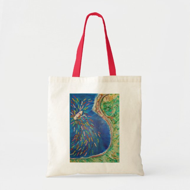 Warren Long's "Paddle Out" Tote Bag (Front)