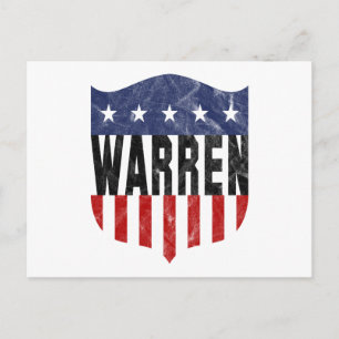 WARREN stars and stripes Postcard
