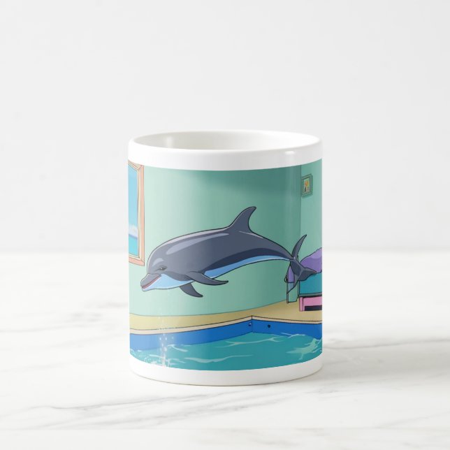 Warren the House Dolphin Coffee Mug (Center)