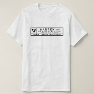 Warren Warning Label T-Shirt
