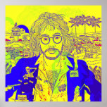 Warren Zevon Pop Art Poster<br><div class="desc">Warren Zevon Pop Art Poster</div>