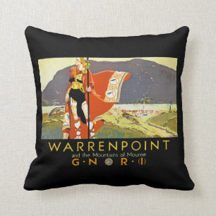 Warrenpint and the Mountians of Mourne Cushion