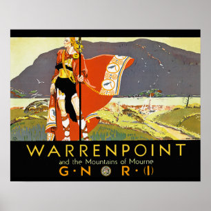 Warrenpint and the Mountians of Mourne Poster