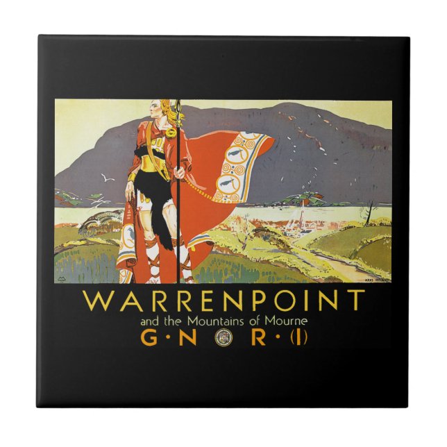 Warrenpint and the Mountians of Mourne Tile (Front)