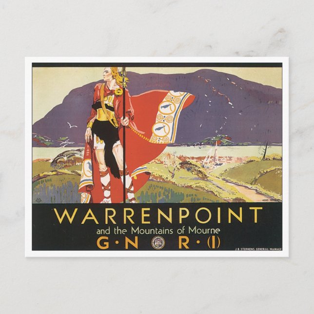 Warrenpoint and the Mountains of Mourne Postcard (Front)