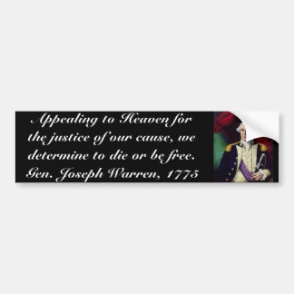 warrenportrait2, Appealing to Heaven for the ju... Bumper Sticker