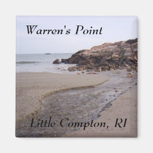 Warren's Point Beach, Little Compton, RI Bluffs Magnet