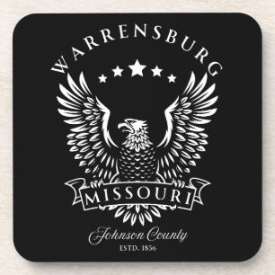 Warrensburg Johnson County Missouri Vintage Eagle Coaster