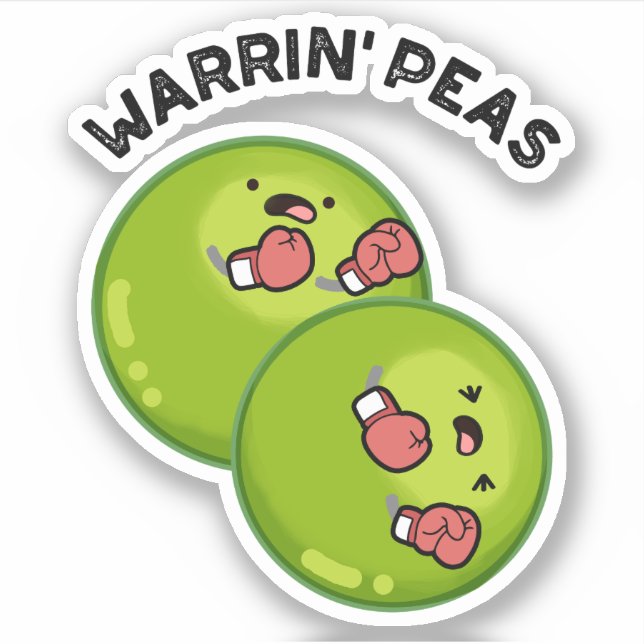 Warrin Peace Funny Pea Pun  (Front)