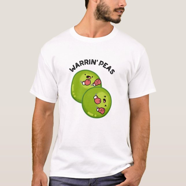 Warrin Peace Funny Pea Pun  T-Shirt (Front)