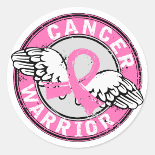Warrior 14C Breast Cancer Classic Round Sticker