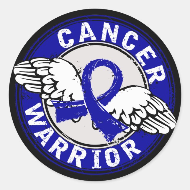 Warrior 14C Colon Cancer Classic Round Sticker (Front)