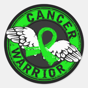 Warrior 14C Non-Hodgkin's Lymphoma Classic Round Sticker