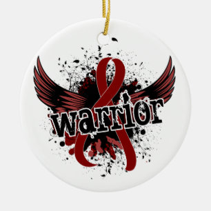 Warrior 16 Brain Aneurysm Ceramic Tree Decoration