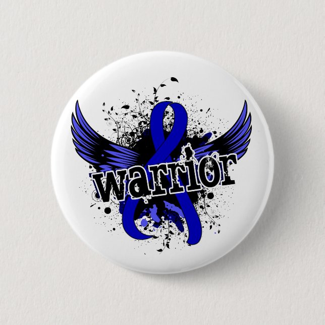 Warrior 16 Colon Cancer 6 Cm Round Badge (Front)