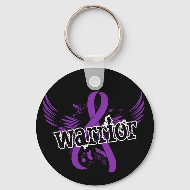 Warrior 16 Crohn's Disease Key Ring (Front)