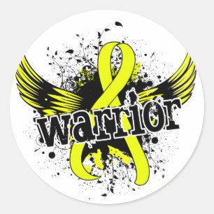 Warrior 16 Endometriosis Classic Round Sticker